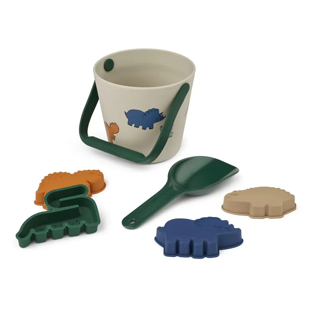 Liewood Gilma Dino Sandleksaker Set Dinosaurs / Mist