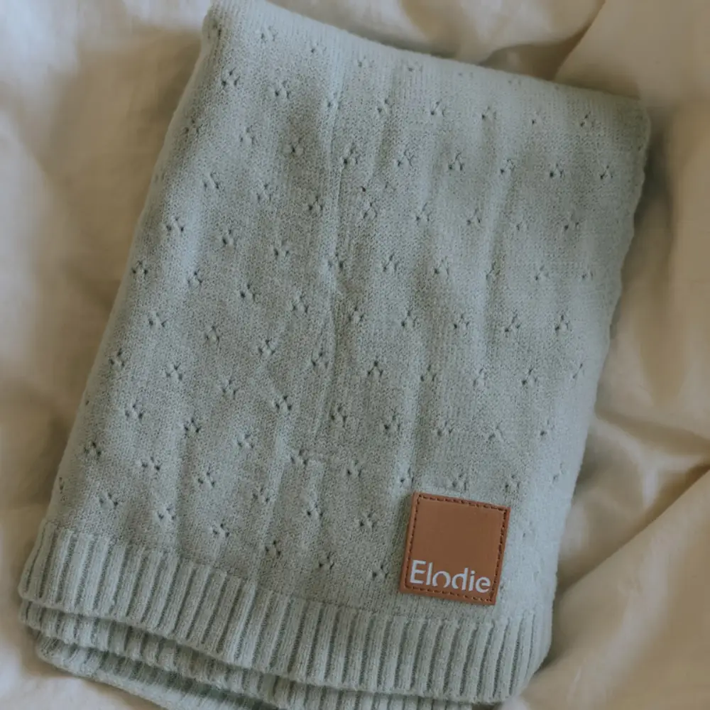 Elodie Pointelle-teppe Mineralgrønn En størrelse