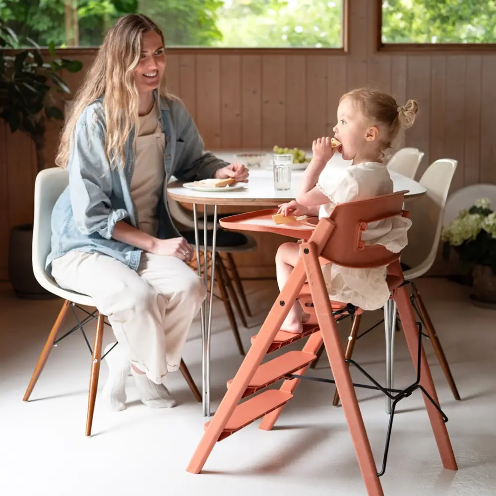 Kaos Klapp babyset Safety Rail & Tray Terracotta Pink