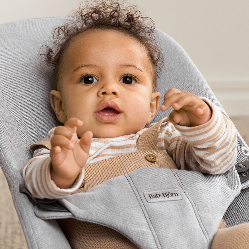 Babybjørn Babysitter Bliss vevd Melange Grey