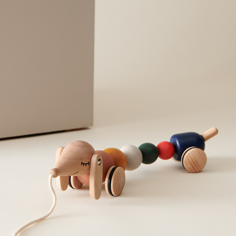 Liewood Barthes Pull Along Toy Gylden karamell multimix