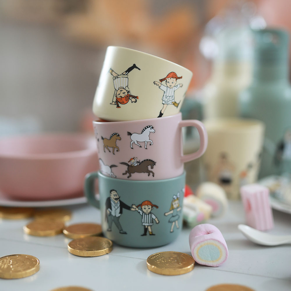 Rätt Start Pippi Sirkus Krus med hank gul