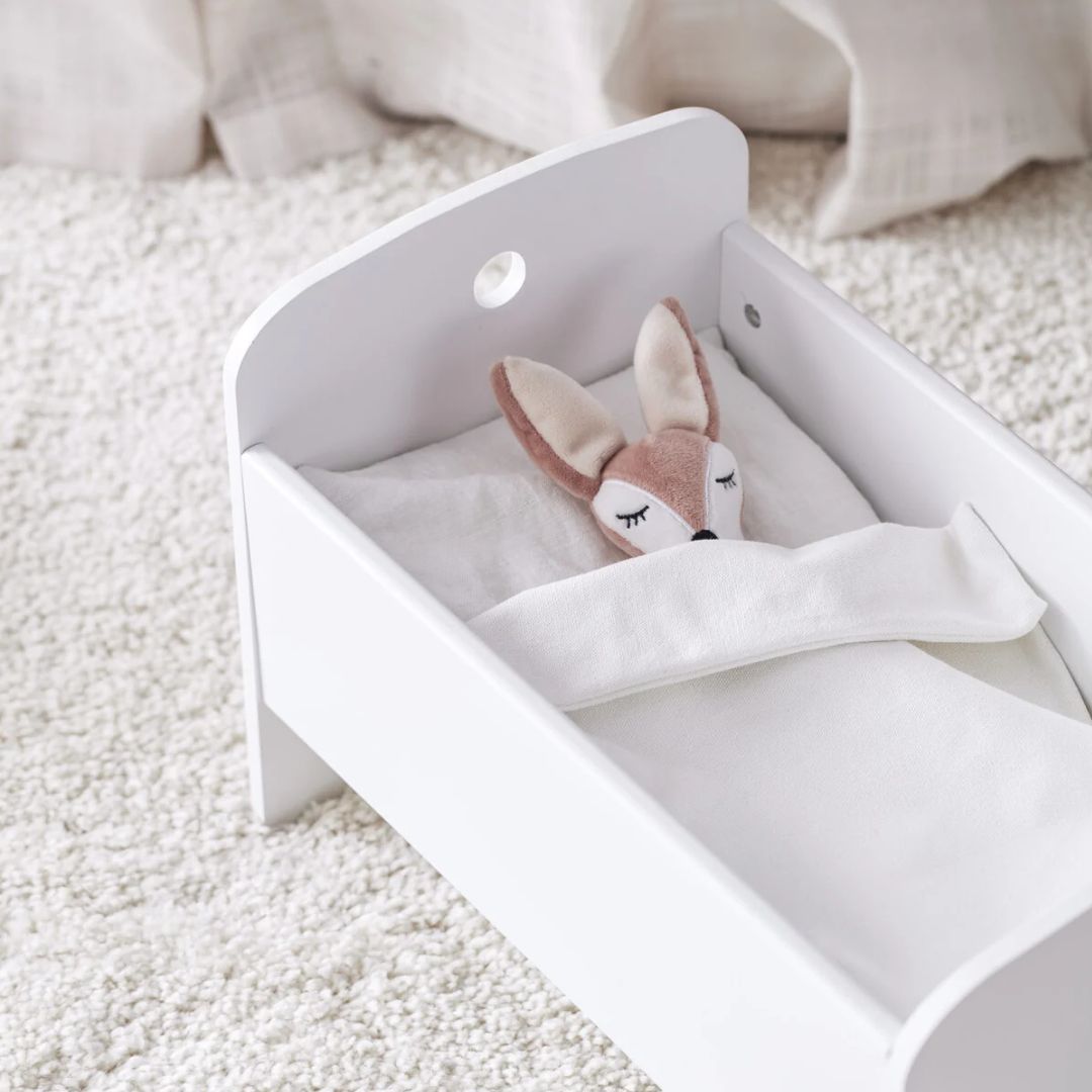 Kids Concept Dukkeseng hvit inkl. sengesett KIDS HUB