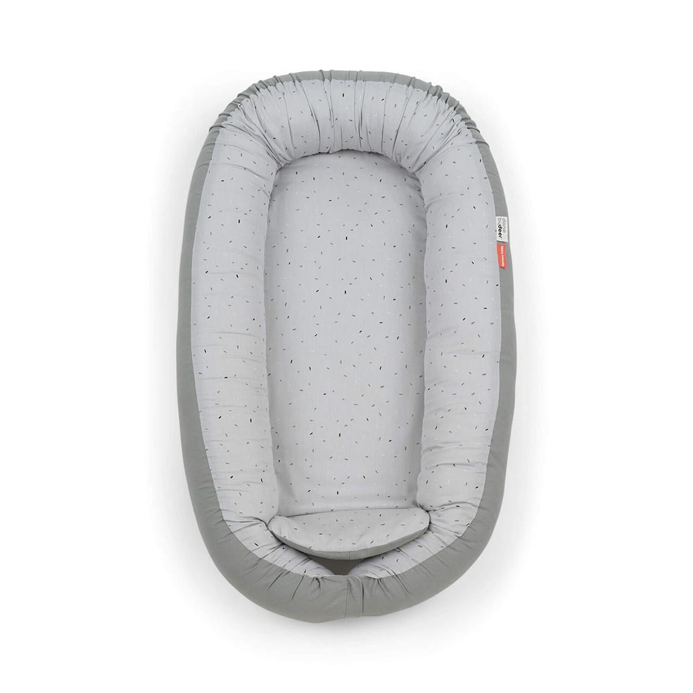 Done by Deer Koselig babynest Confetti Grey