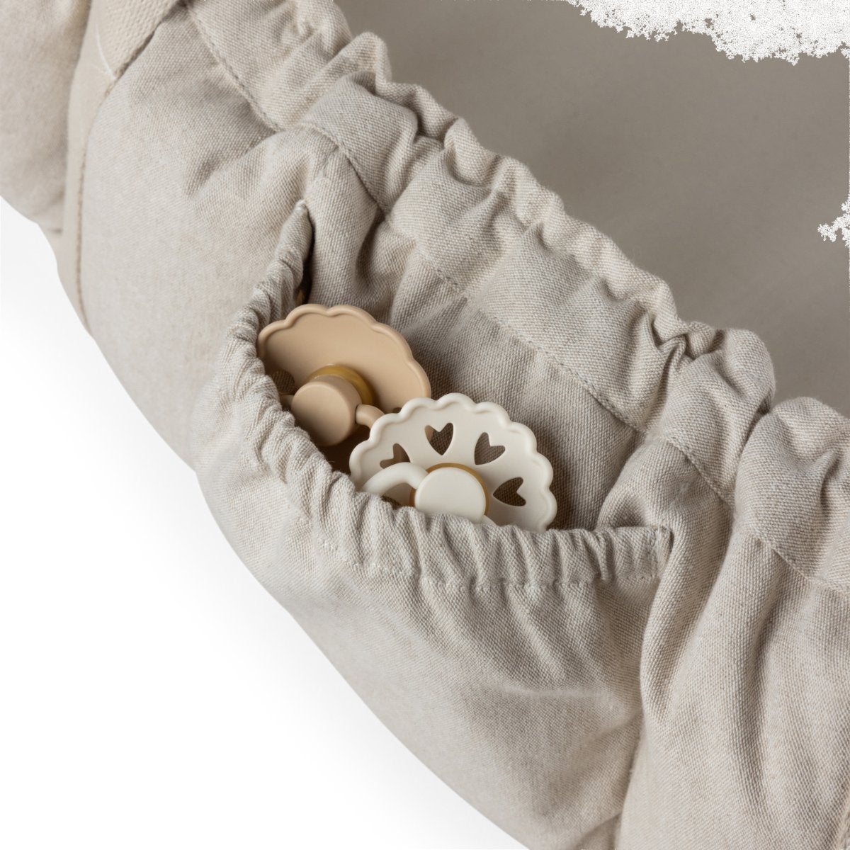 Sebra Babynest 3-i-1 med kalesje morning beige melange