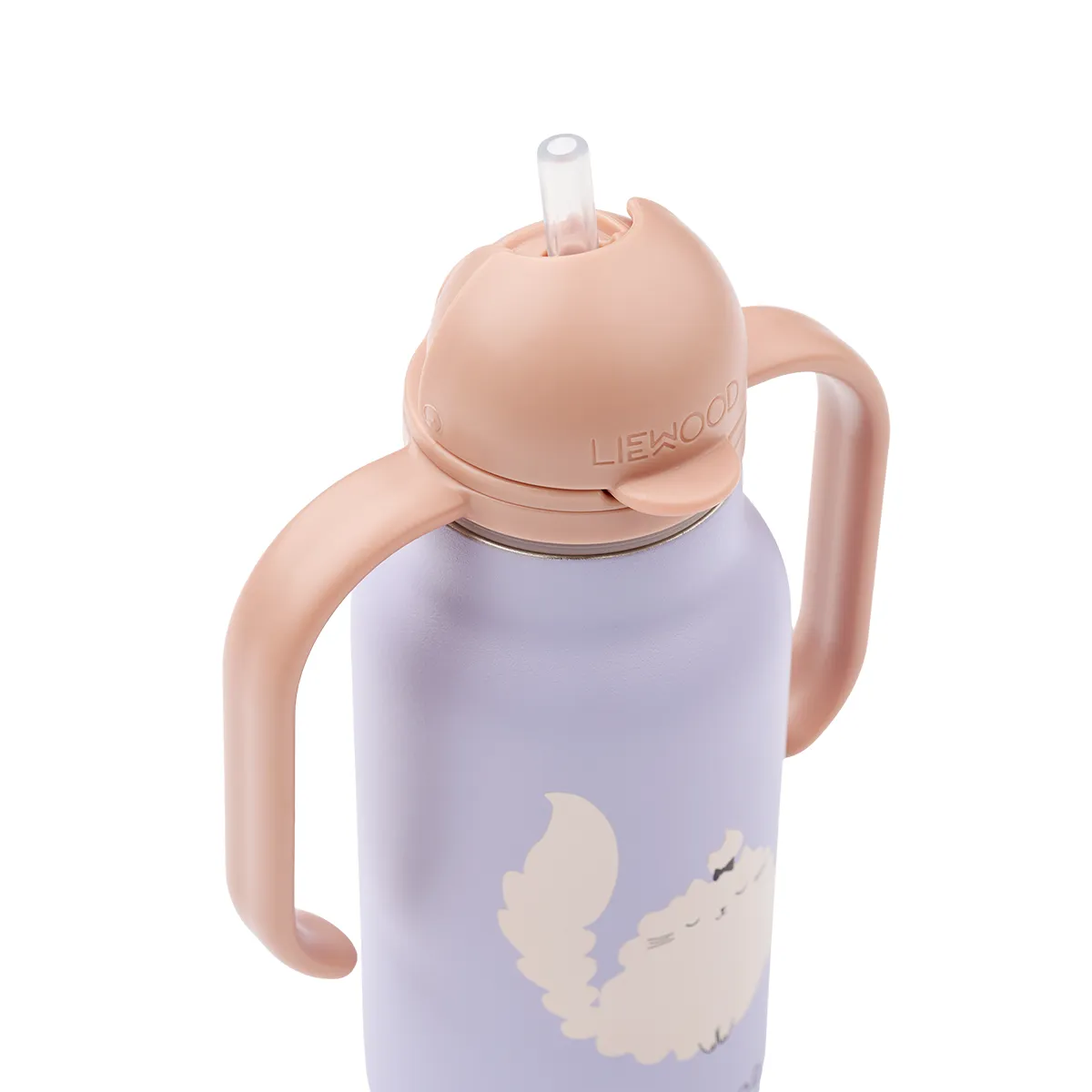 Liewood Kimmie vannflaske 250 ml Cat / Warm lilac