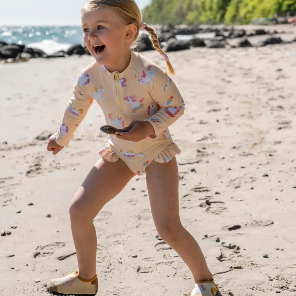 Filibabba villie UV-drakt 3-4 år – unicorn shores