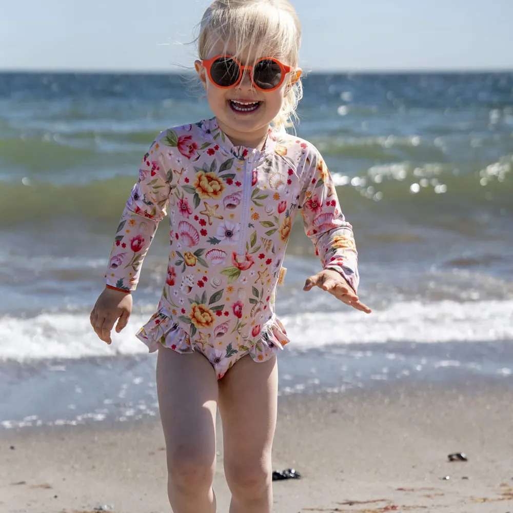 Filibabba Vilje UV-badedrakt 3-4 år - Ocean Blossom