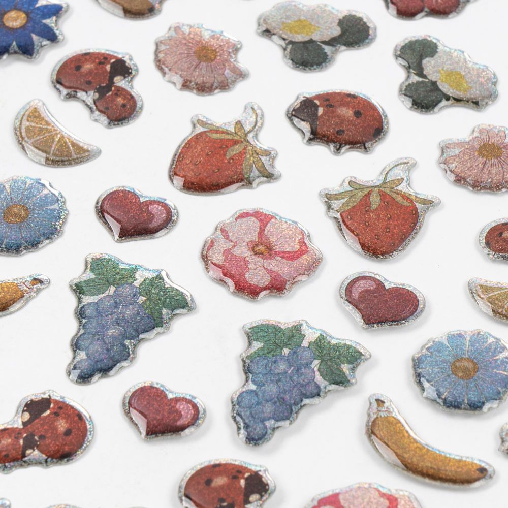 Konges Sløjd Puffy Stickers Ladybug-One Size