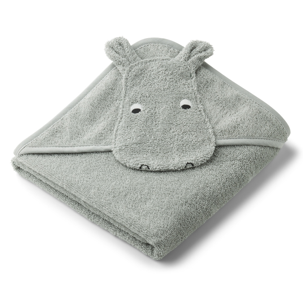 Liewood Albert hettehåndkle Hippo dove blå 6965
