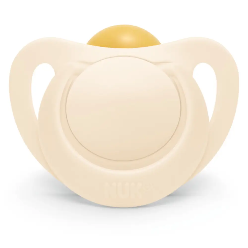 NUK for Nature Smokk Latex 0-6 mdr. - Rød/Kremfarget