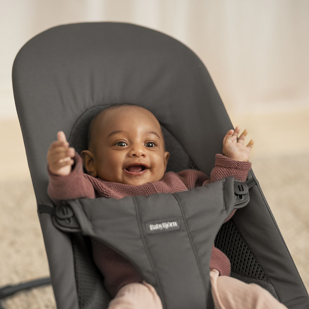  BabyBjörn Babysitter Soft Mørkegrå, Vevd/Jersey