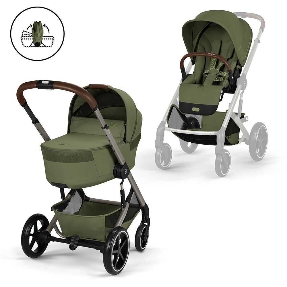 Cybex Balios S Lux TPE inkl. sammenleggbar liggedel Moss Green