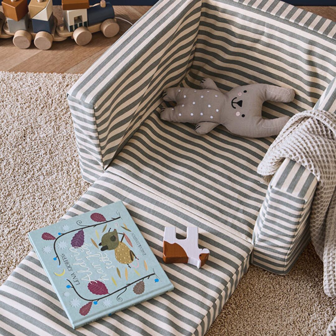 Kids Concept Sammenleggbar Stripet Lenestol