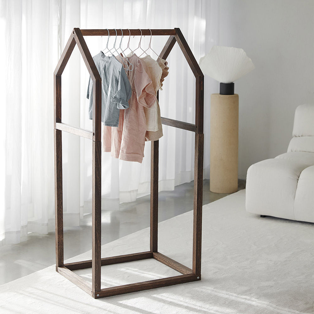 Elodie Clothes rack-mørk tre