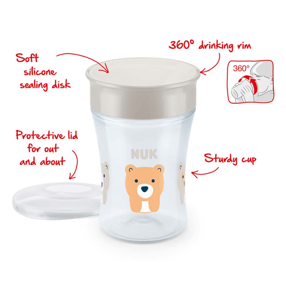 NUK Evolution Magic Minikrus 230 ml blå
