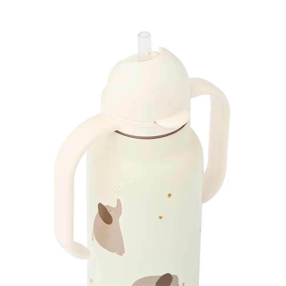 Liewood Kimmie vannflaske 250 ml Elephant / Creme de la creme