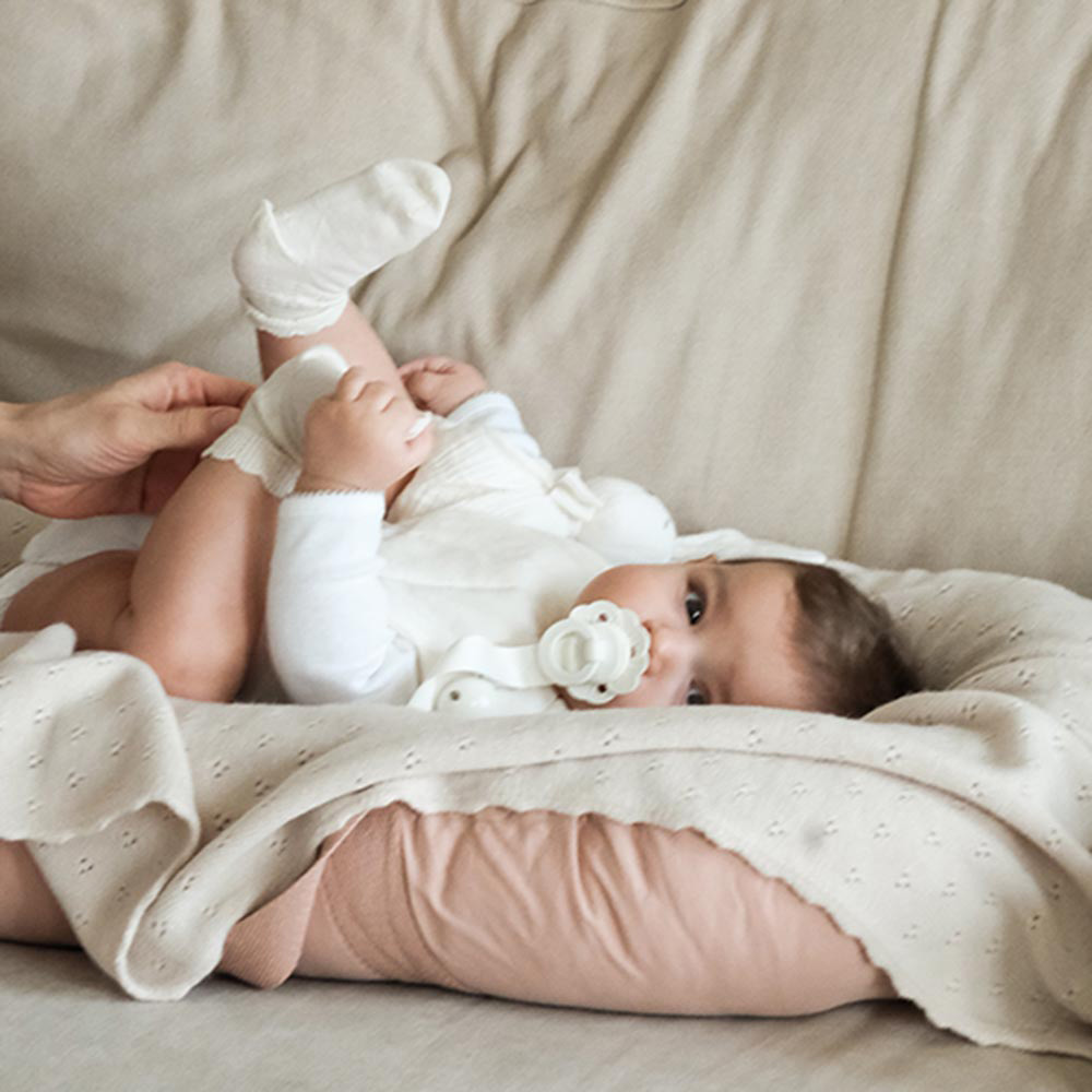 Elodie Pointelle teppe - Creamy White