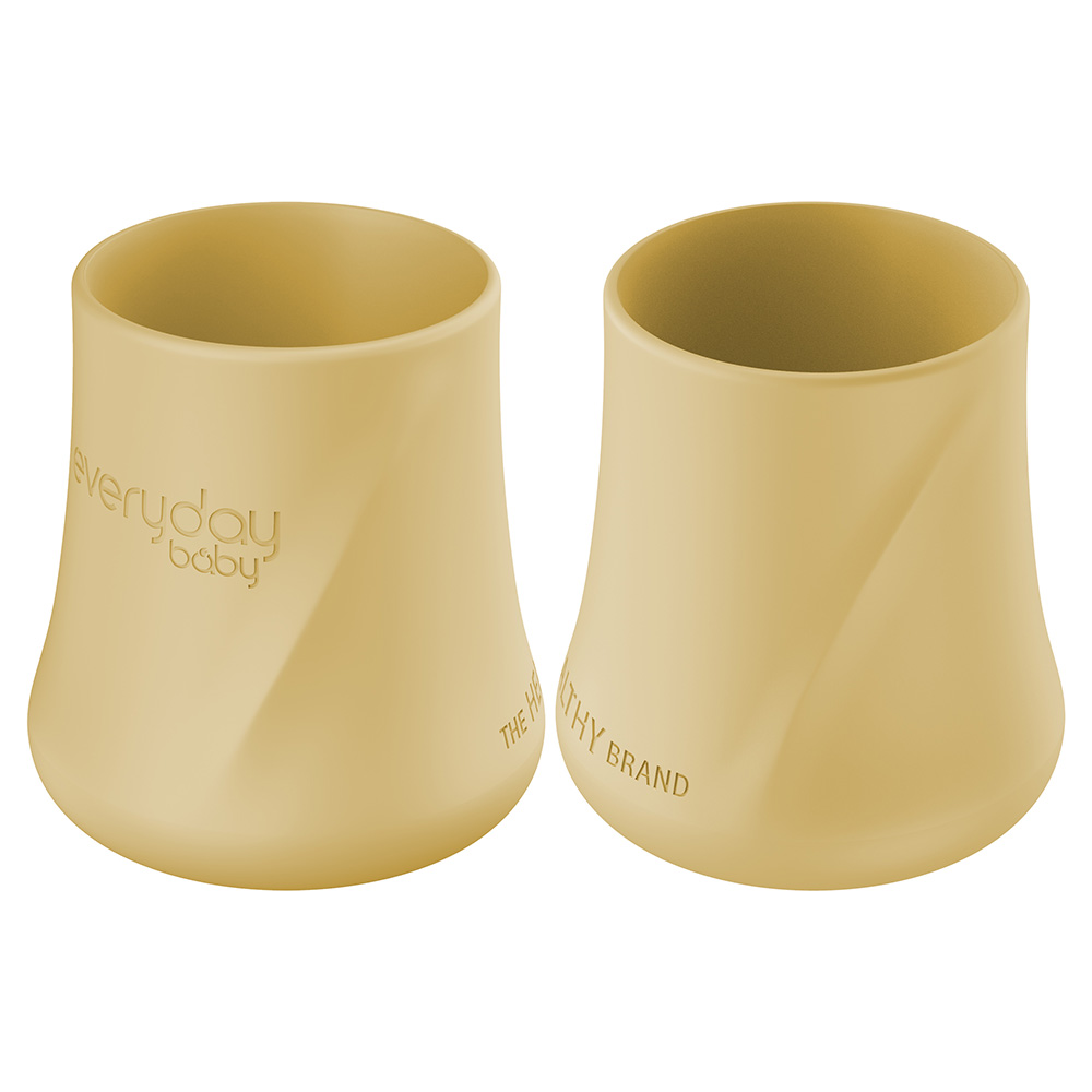 Everyday Baby silikonkopp 2-pakning Soft Yellow