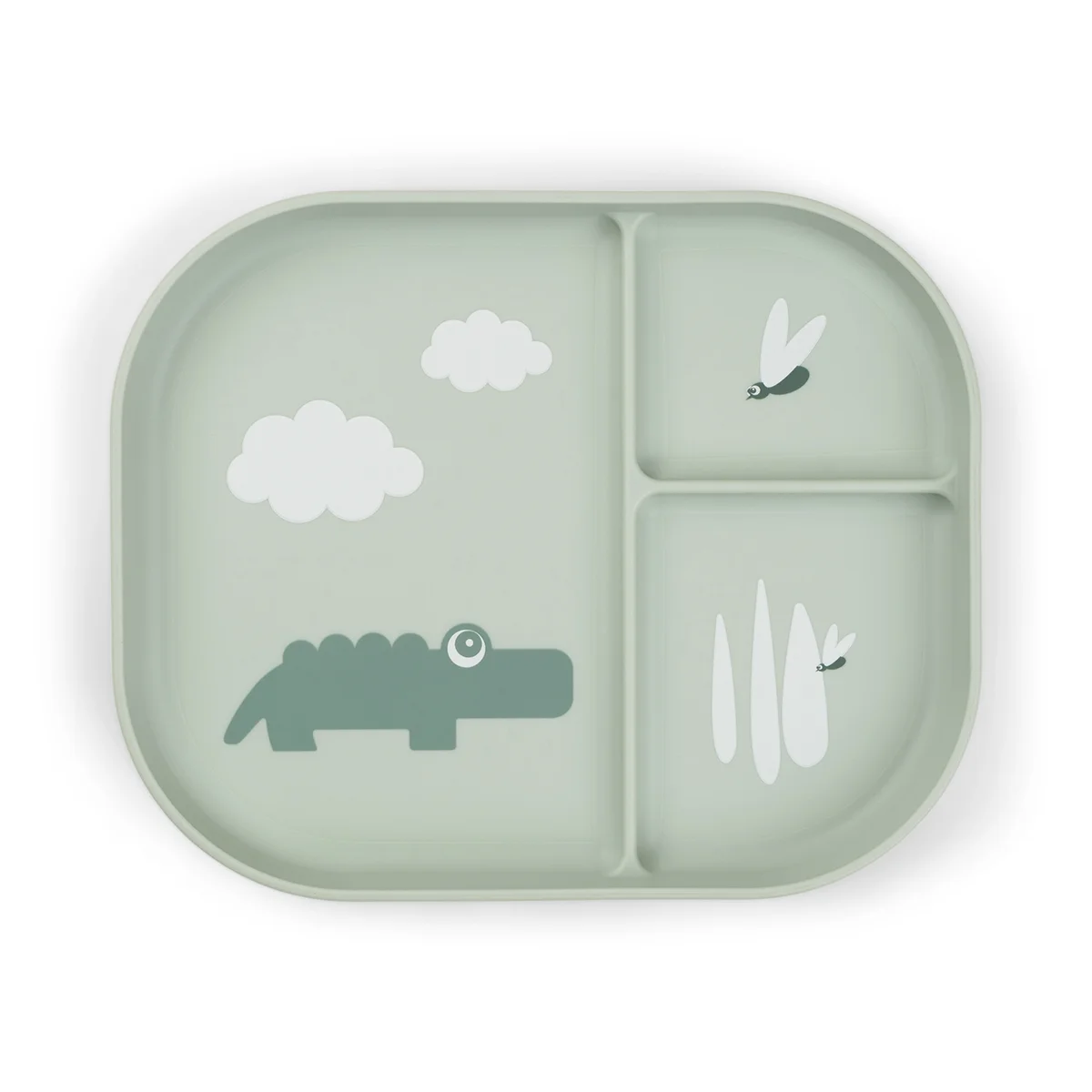 Done by Deer Foodie plate med rom Croco Green