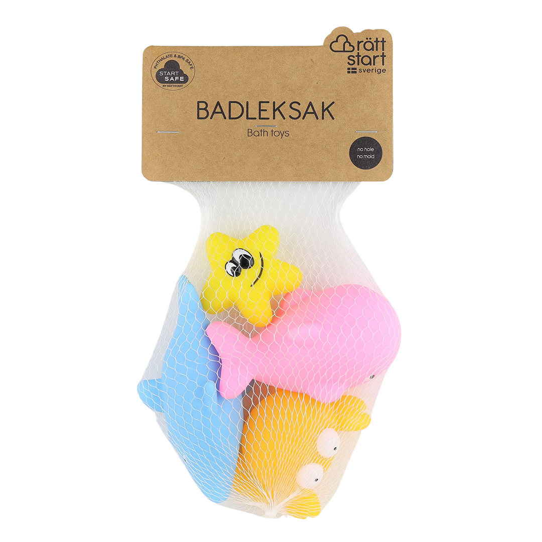Rätt Start Coral Animal badeleker i 4-pakning