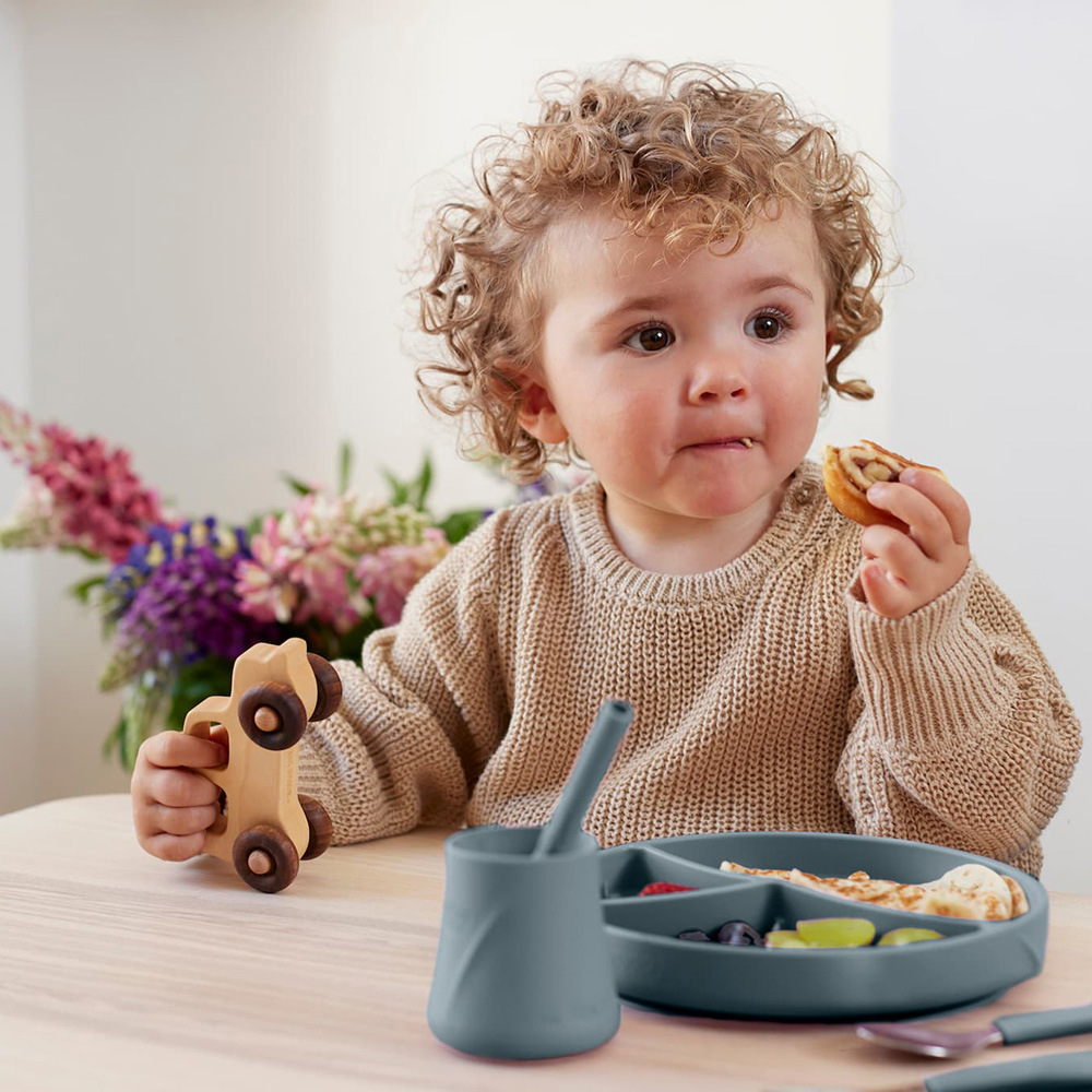 Everyday Baby Silikonplate med sugekopp Harmony Green