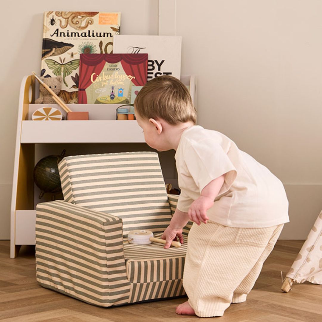 Kids Concept Sammenleggbar Stripet Lenestol