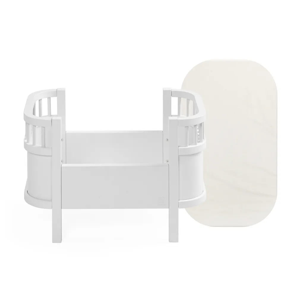 Sebra dukkeseng med madrass White
