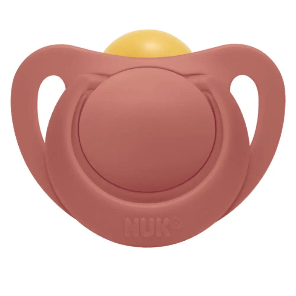NUK for Nature Smokk Latex 0-6 mdr. - Rød/Kremfarget