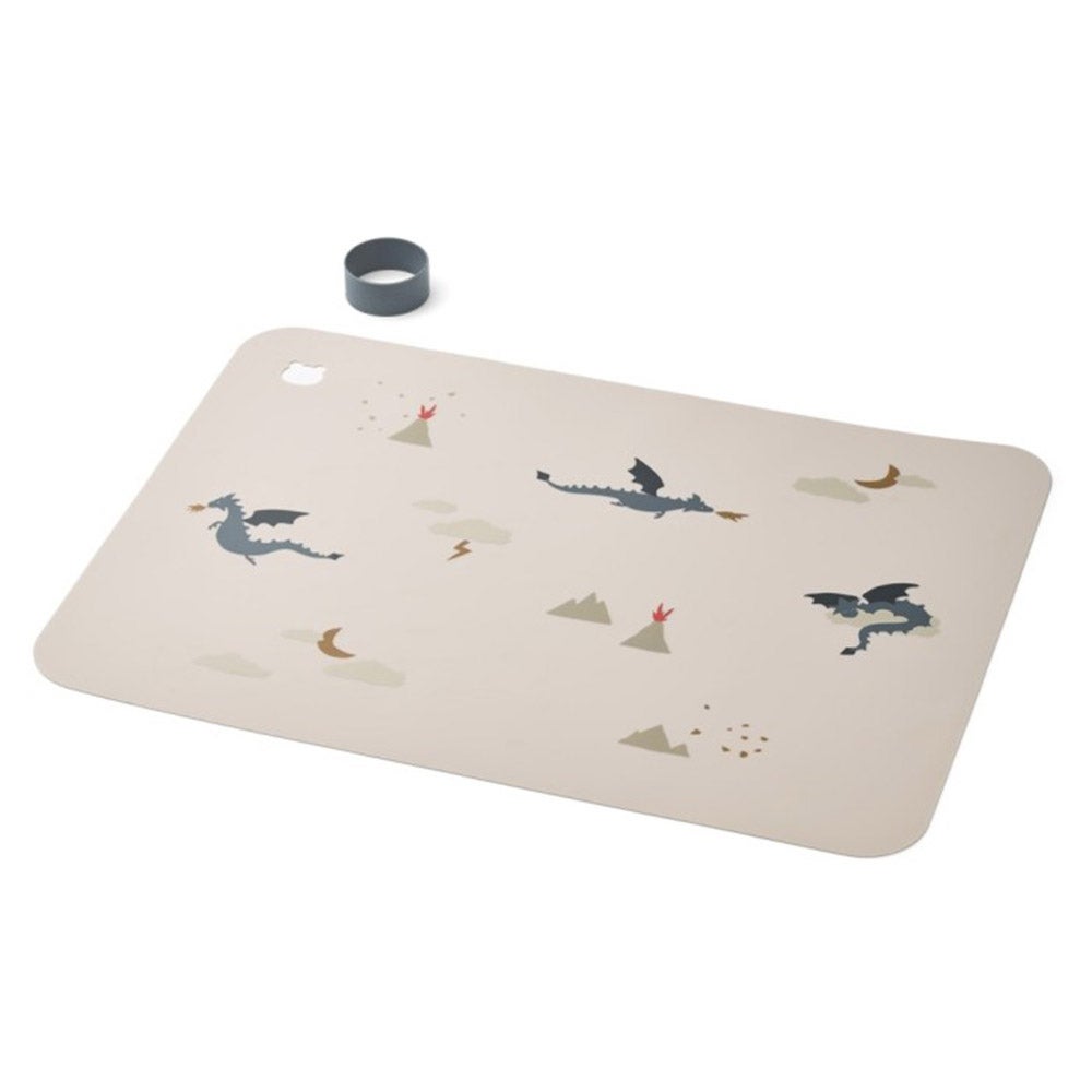 Liewood Jude coaster Little dragon / Dark sandy mix