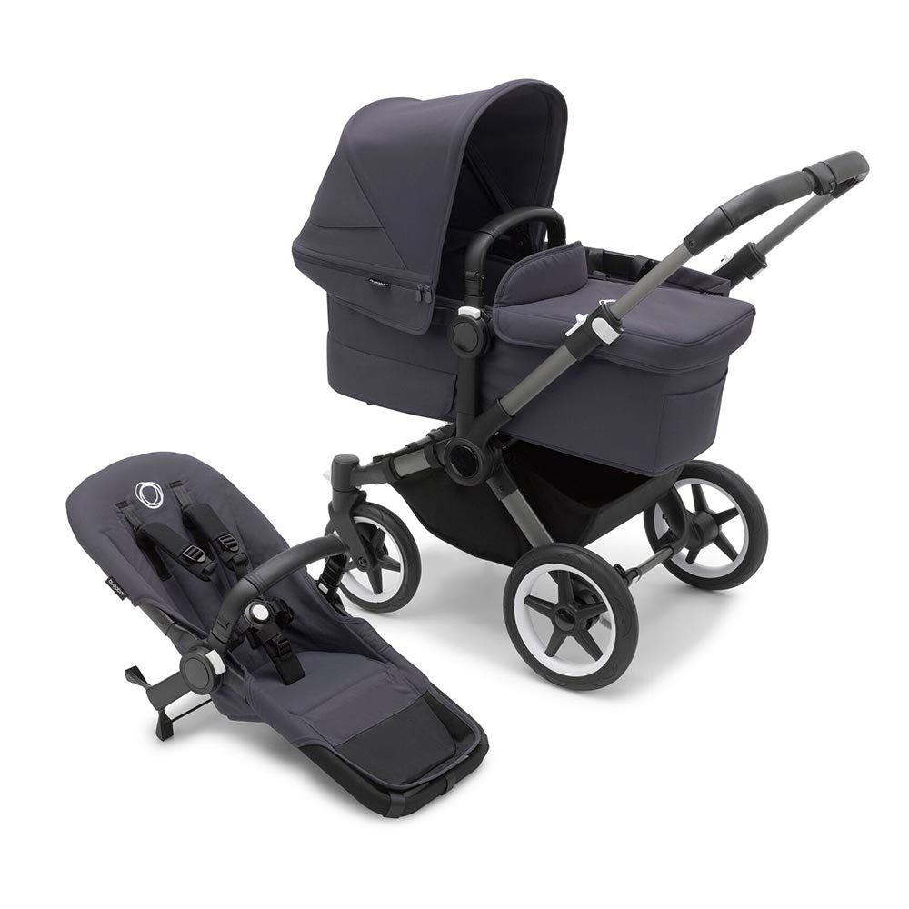 Bugaboo Donkey 5 barnevogn Mono Graphite/Stormy Blue