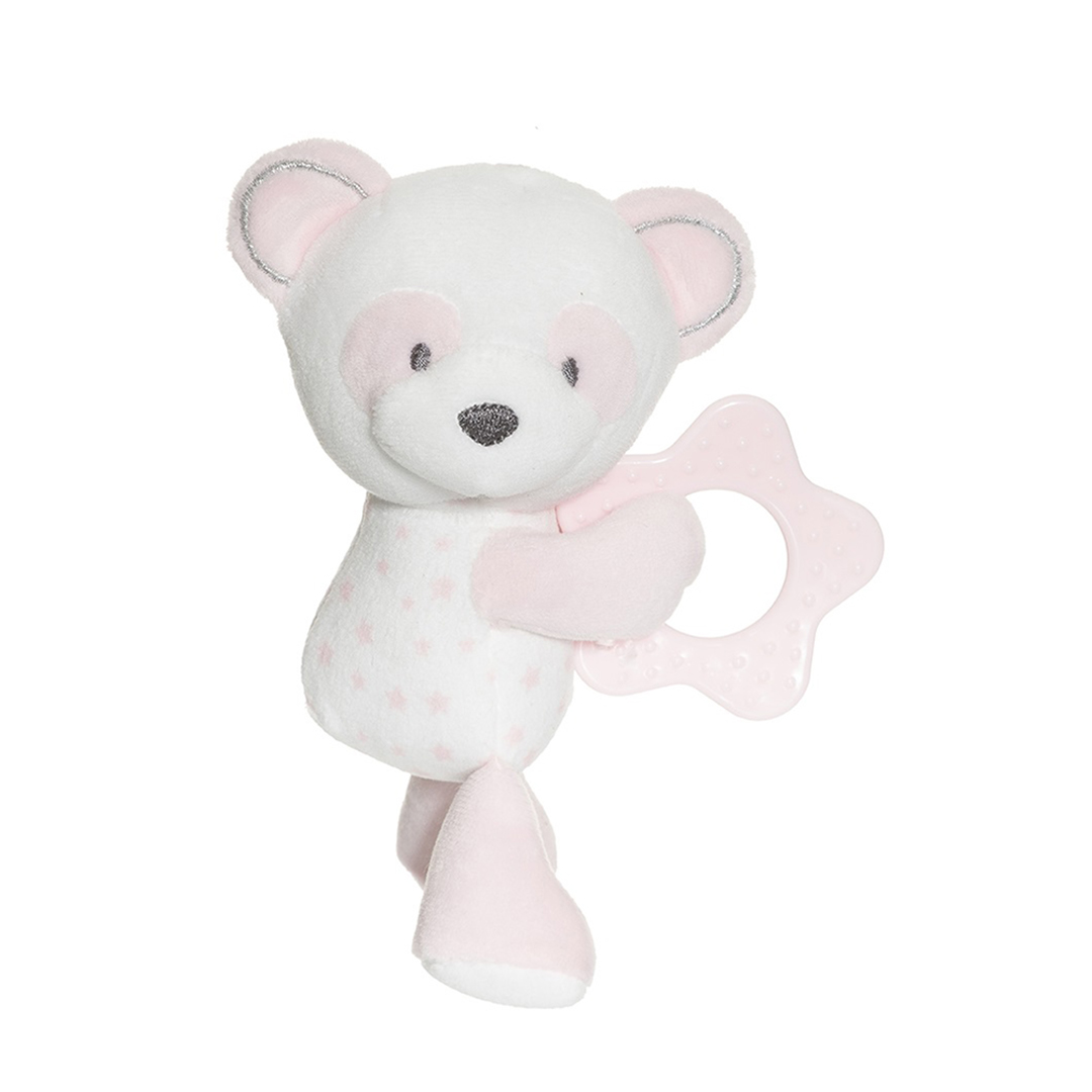 Fresh Kid tannleketøy med rangle rosa Panda