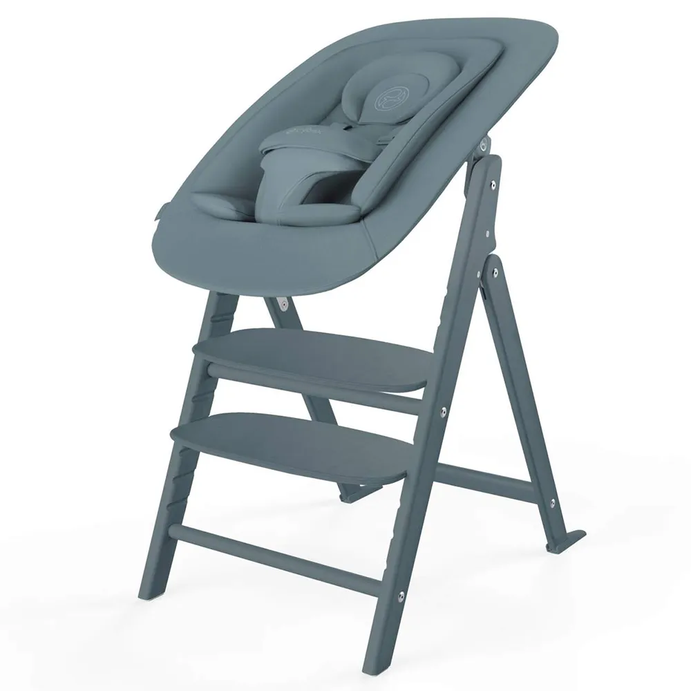 Cybex Click & Fold Spisestol 4-in-1 Stone Blue