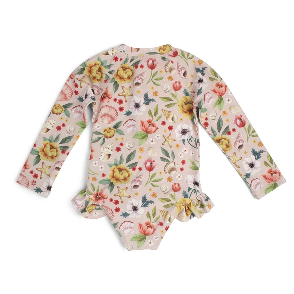 Filibabba Vilje UV-badedrakt 3-4 år - Ocean Blossom
