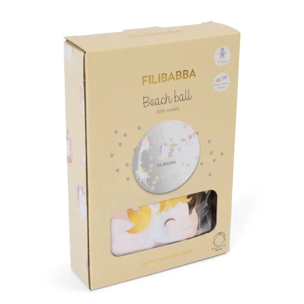 Filibabba Badboll alfie – unicorn shores konfetti