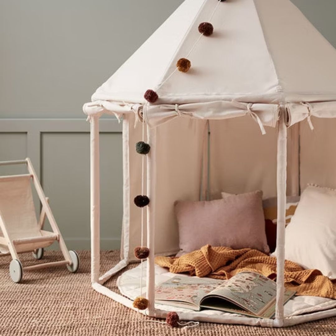Kids Concept Pavilion-telt naturhvit