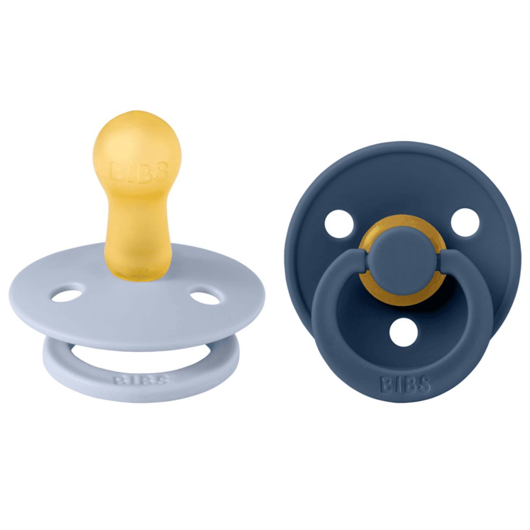 Smekker Napp 2-pakning 6-18m Dusty Blue/Steel Blue