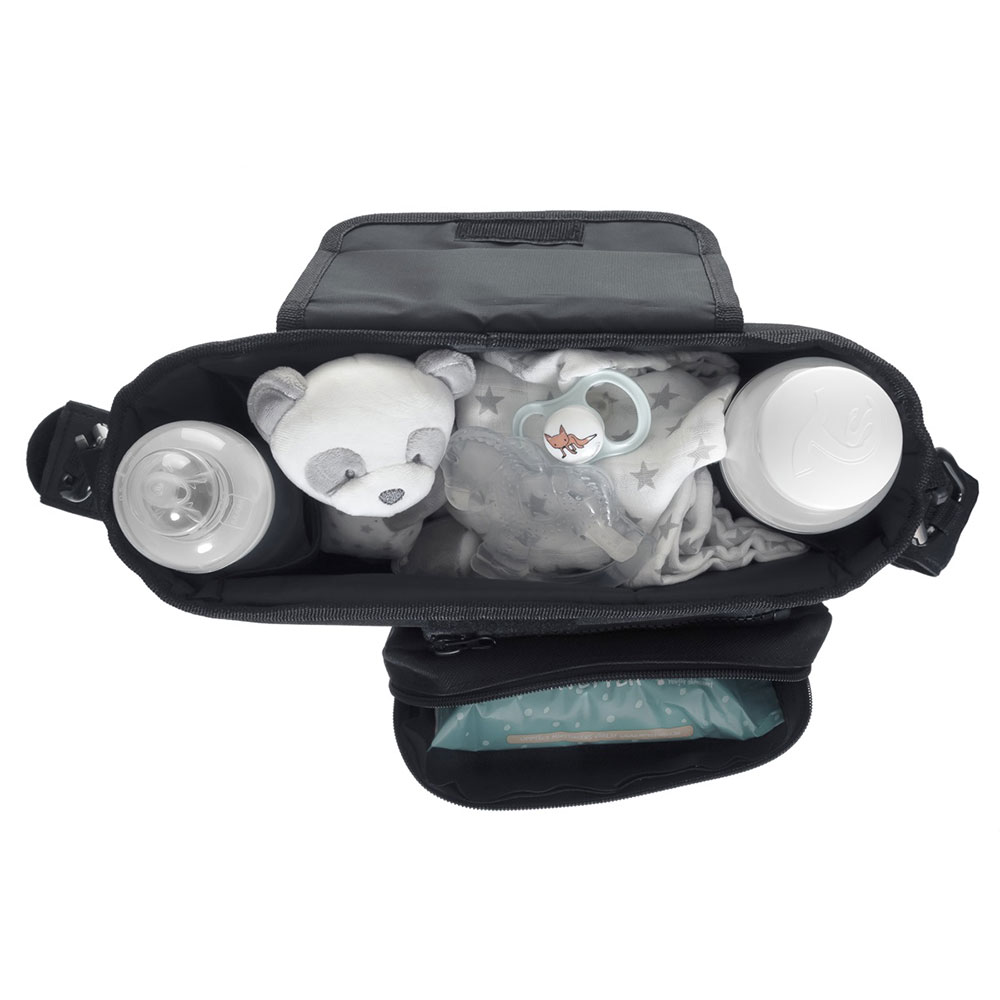 Fresh Kid Organiser barnevogn Delux 3-i-1 Svart