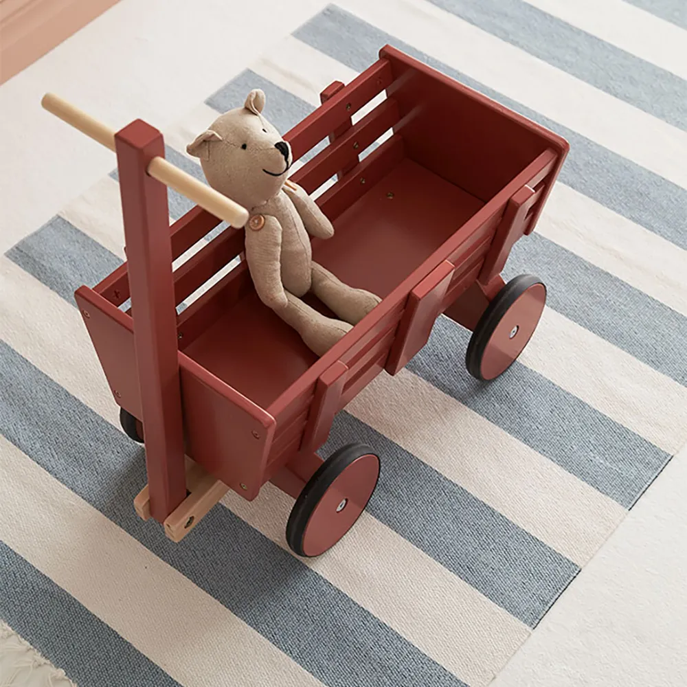 Kids Concept Doll Wagon mørkerød CARL LARSSON