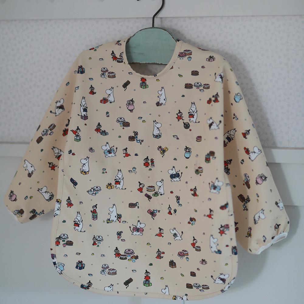Rätt Start Moomin Picnic, smekke med erme, beige