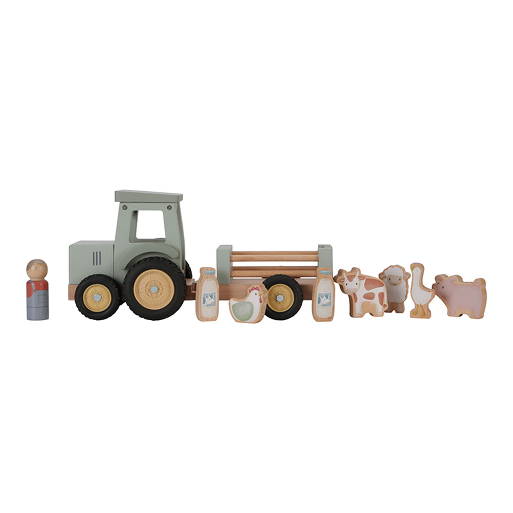 Little Dutch Traktor med tilhenger Little Farm