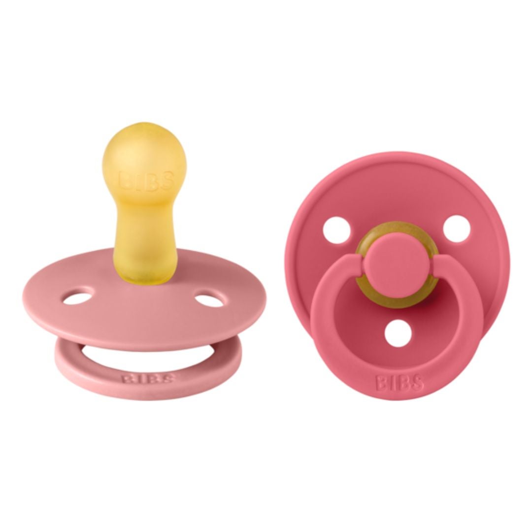Smekker Napp 2-pakning 6-18m Dusty Pink/Coral
