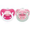 NUK smokk 6-18m Signature Rose/White