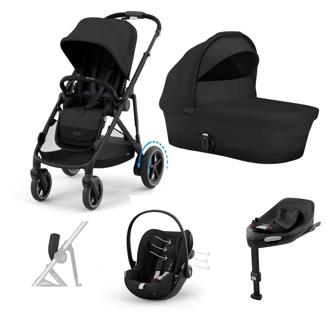 Cybex eGAZELLE S + Cybex Cloud G Plus babybilstol pakke