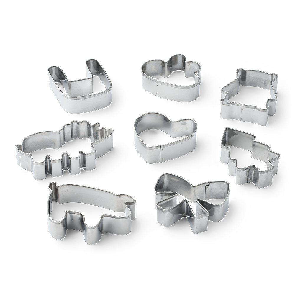 LIEWOOD Trille kakeformer 8-Pack-rustfritt stål