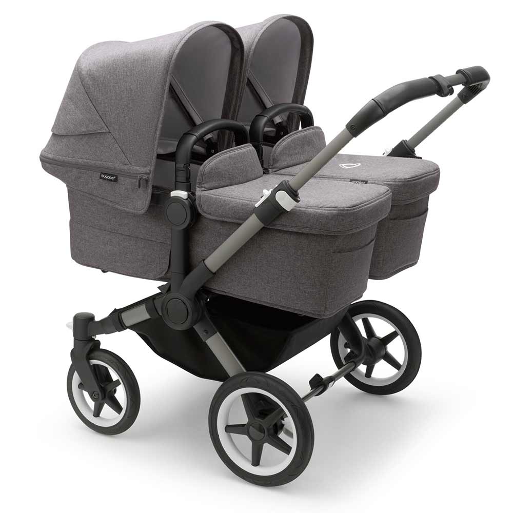 Bugaboo Donkey 5 tvillingvogn gråmelert