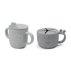 Done by Deer Peekaboo mugg/snack set Deer friends Grey