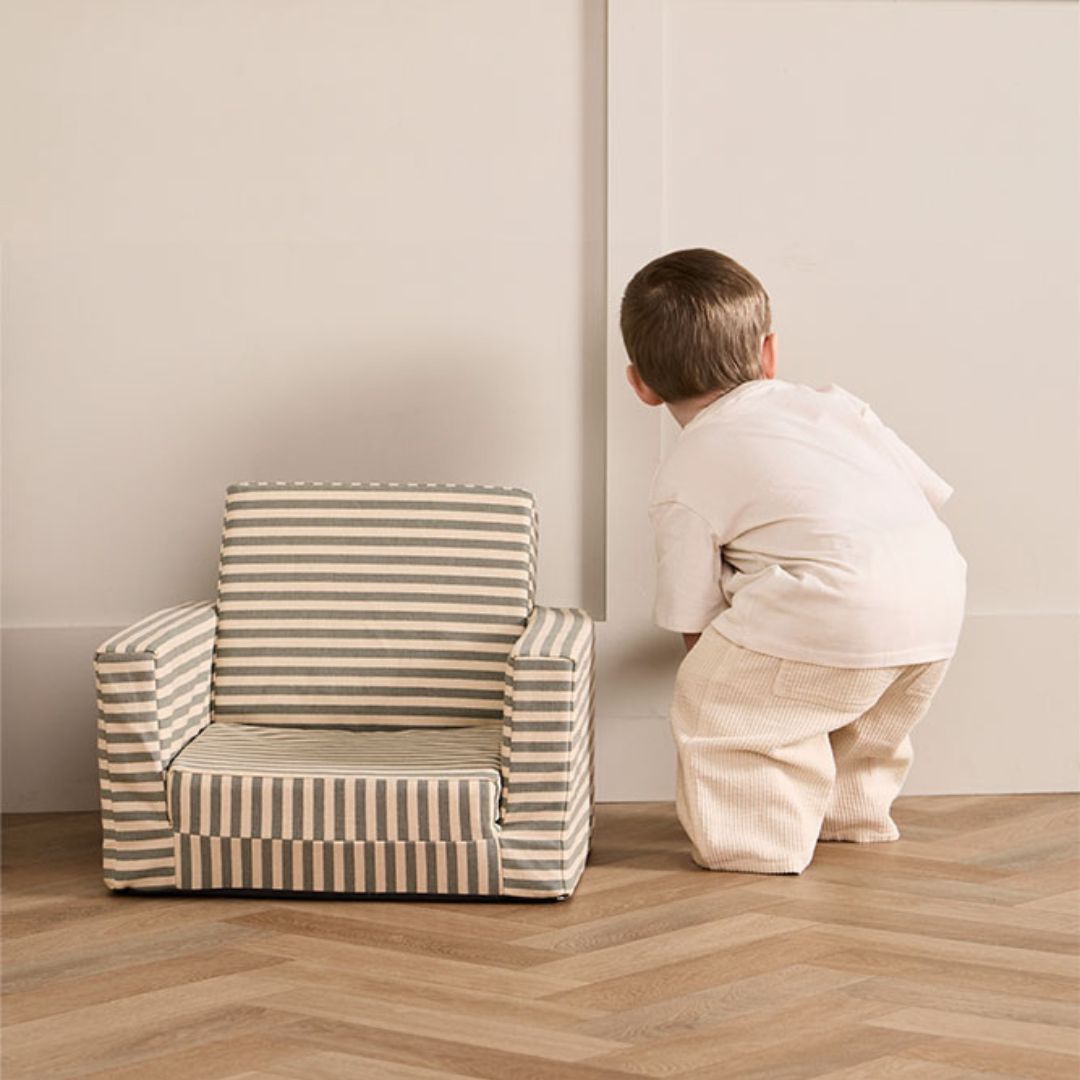 Kids Concept Sammenleggbar Stripet Lenestol