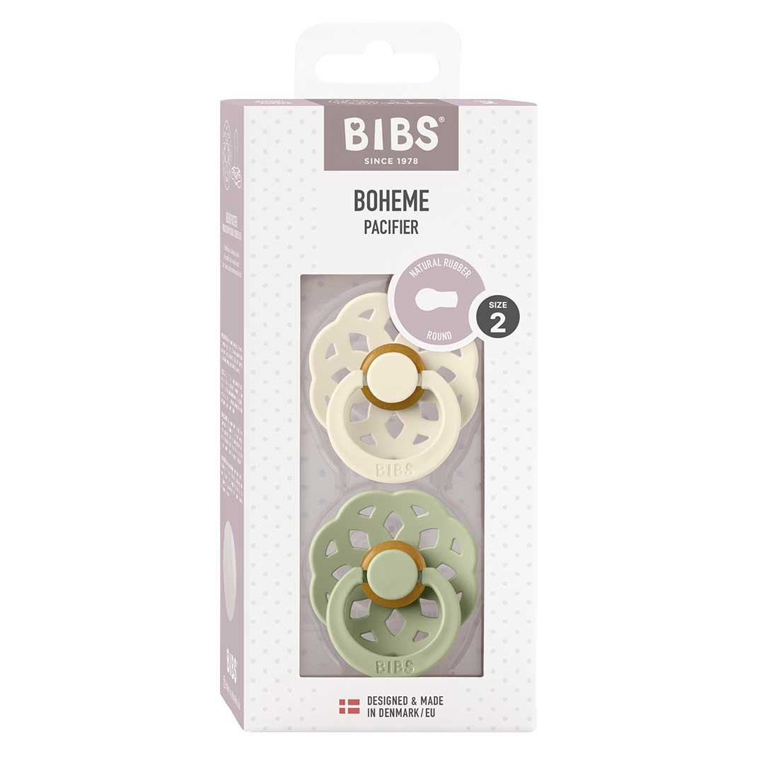 BIBS duk Boheme 2-pakning 6-18m Ivory/Sage