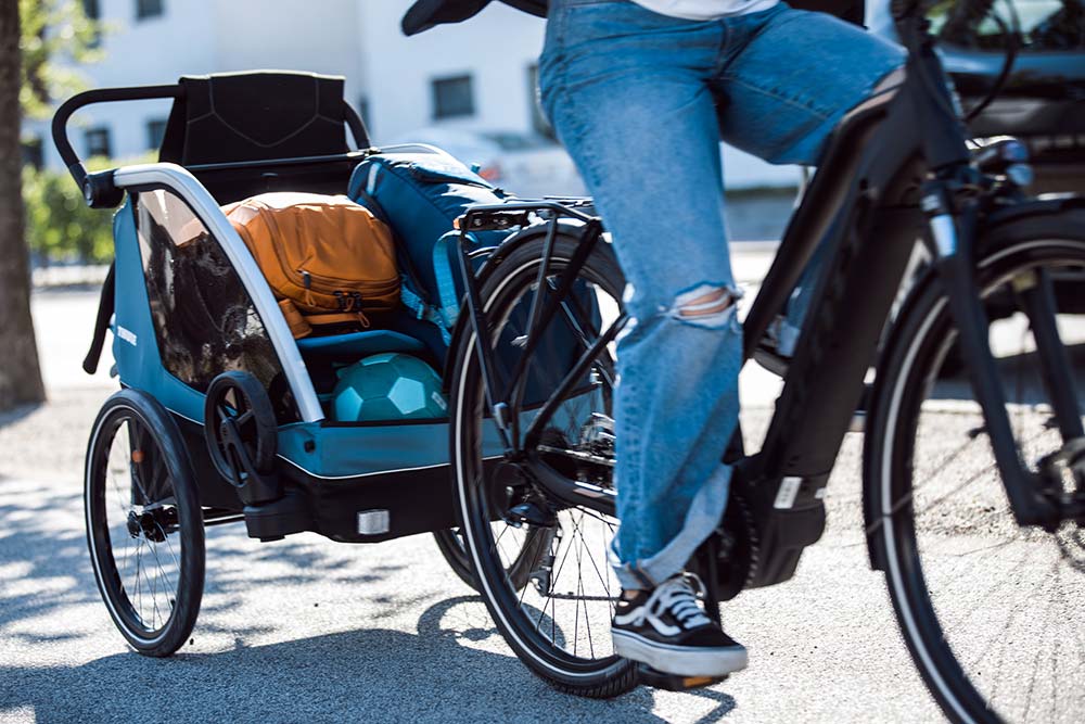 Thule Courier 2 sykkeltilhenger Egeerhavet blå